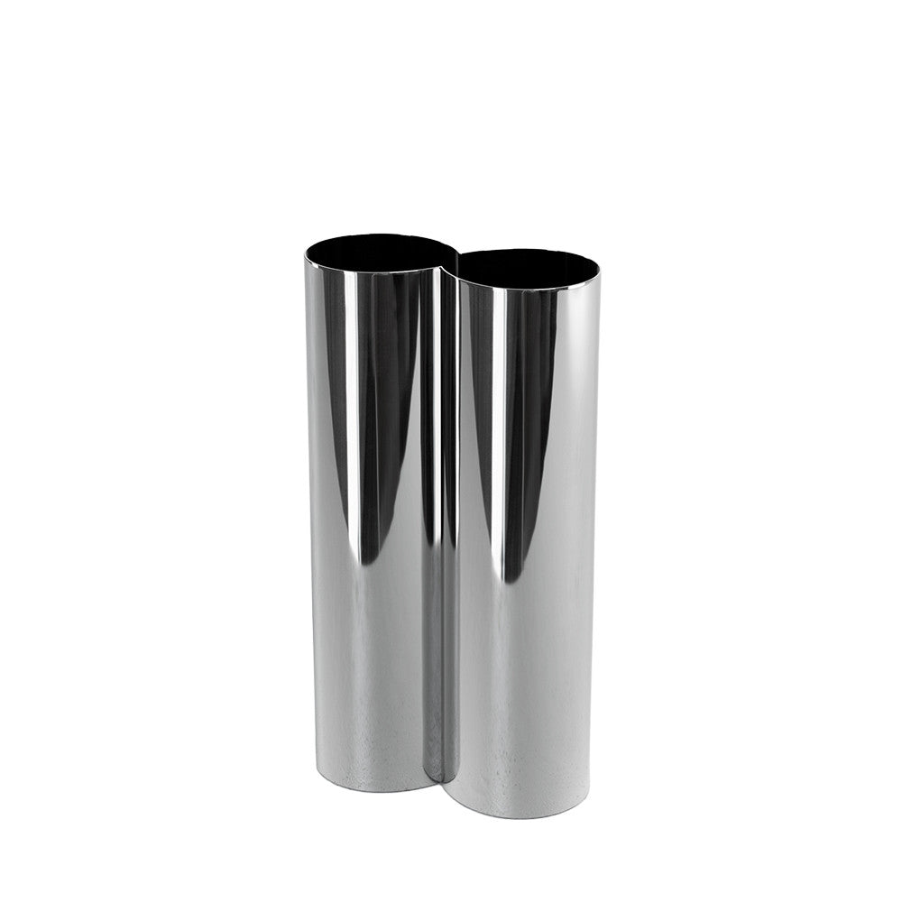 Flower - Vase - Metal - Chrome