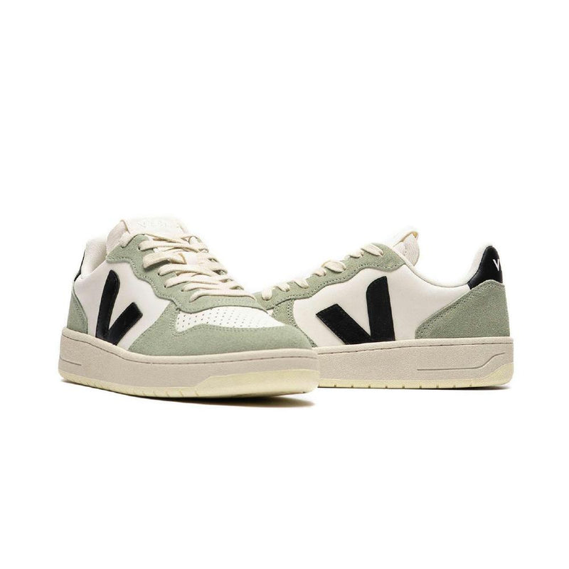 Baskets V-10 - Beige, Vert, Noir