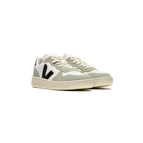 Baskets V-10 - Beige, Vert, Noir