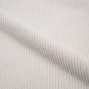 Canapé d'angle droit modulable Mina en velours côtelé blanc 4 places