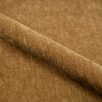 Ricci - Sillón giratorio de tela efecto terciopelo amarillo mostaza