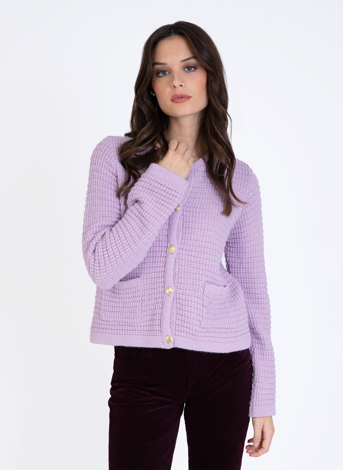 Cardigan Veni Parme