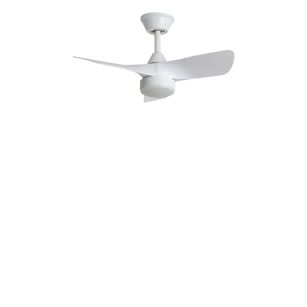 Erol - Quiet Ceiling Fan with Integrated LED Lighting - White