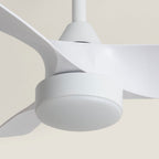 Erol - Quiet Ceiling Fan with Integrated LED Lighting - White