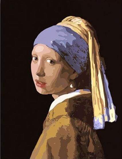 Peinture Par Numéros - Vermeer La Jeune Fille À La Perle