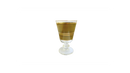 Hand Painted Crystal Stemware - Olive Stripes