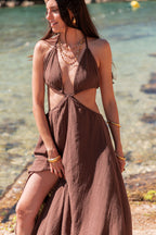 VESTA Chocolat - Robe Coton