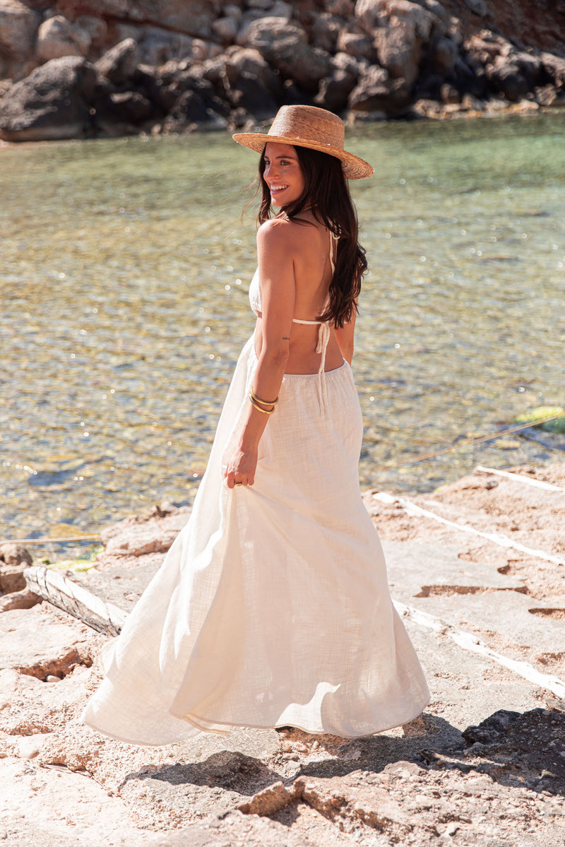 VESTA Écrue - Robe Coton
