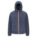 K-Way Jack Sherpa Polar Reversible Zip Hoodie - Gray Blue