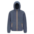 Veste À Capuche Zippée K-Way Jack Sherpa Polar Reversible - Gris Bleu