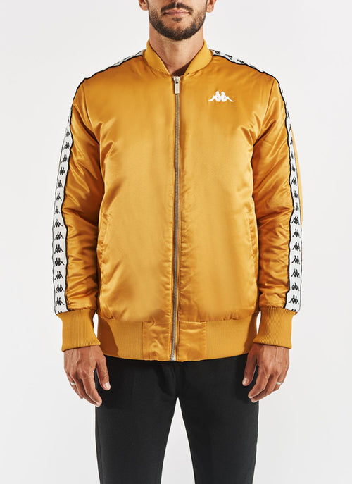 Kappa - Veste Bombers 222 Banda - Yellow Ochre-White - Homme