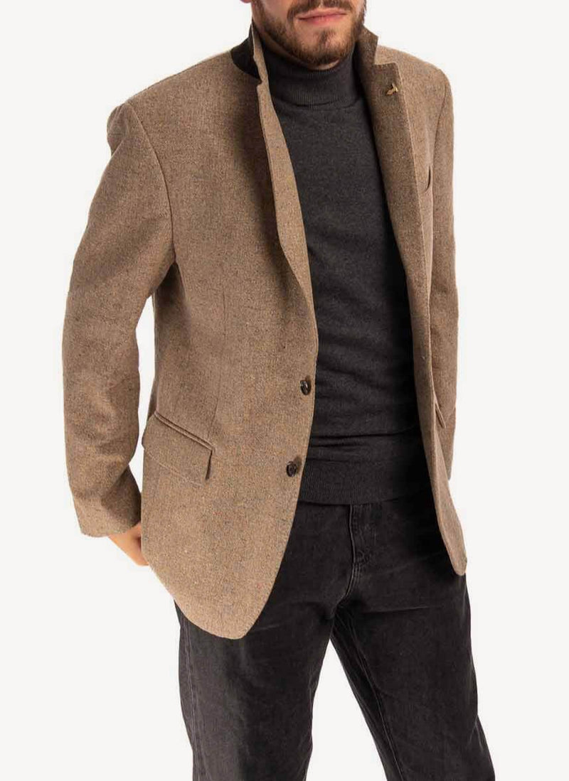 Trussardi - Veste Blazer Texturée - Brown - Homme