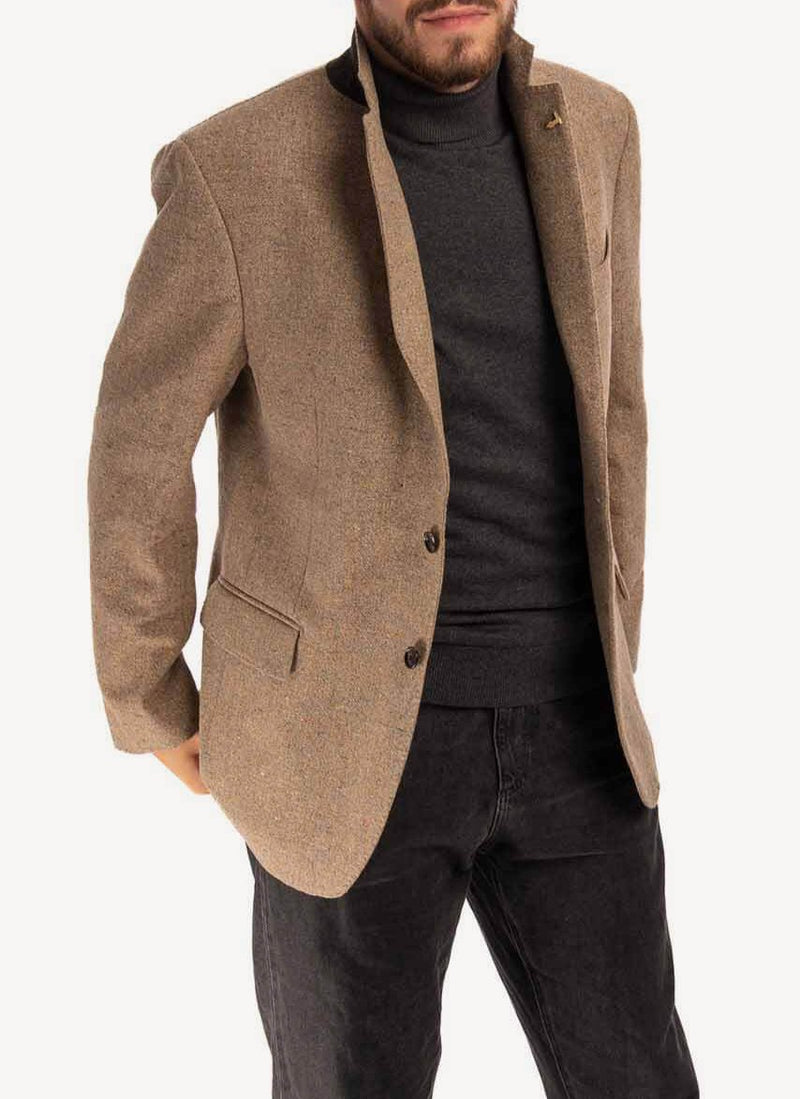 Trussardi - Veste Blazer Texturée - Marron - Homme