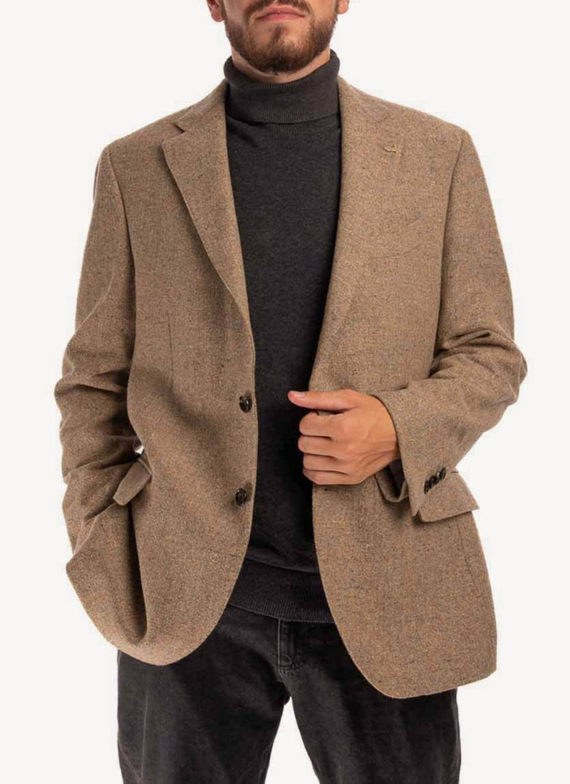 Trussardi - Veste Blazer Texturée - Marron - Homme