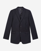 Chaqueta Azul Marino con Cuello Clásico - Hombre
