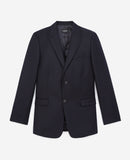 Chaqueta Azul Marino con Cuello Clásico - Hombre
