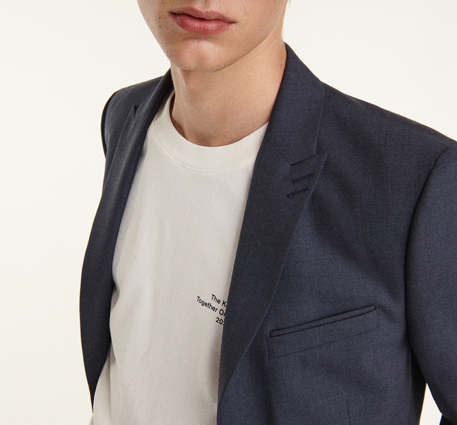 The Kooples - Slate Blue Slim Fit Wool Suit Jacket - Men