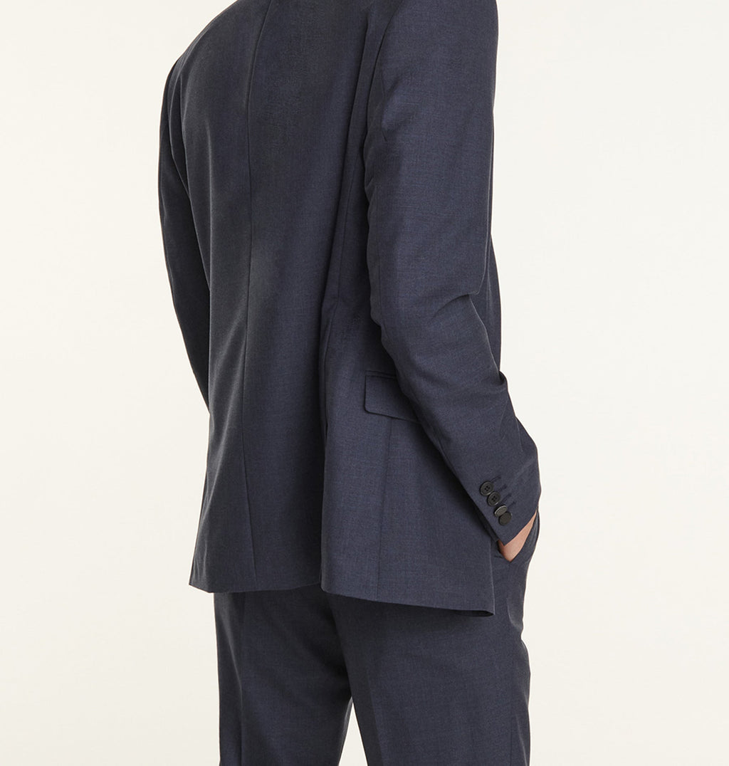 The Kooples - Slate Blue Slim Fit Wool Suit Jacket - Men