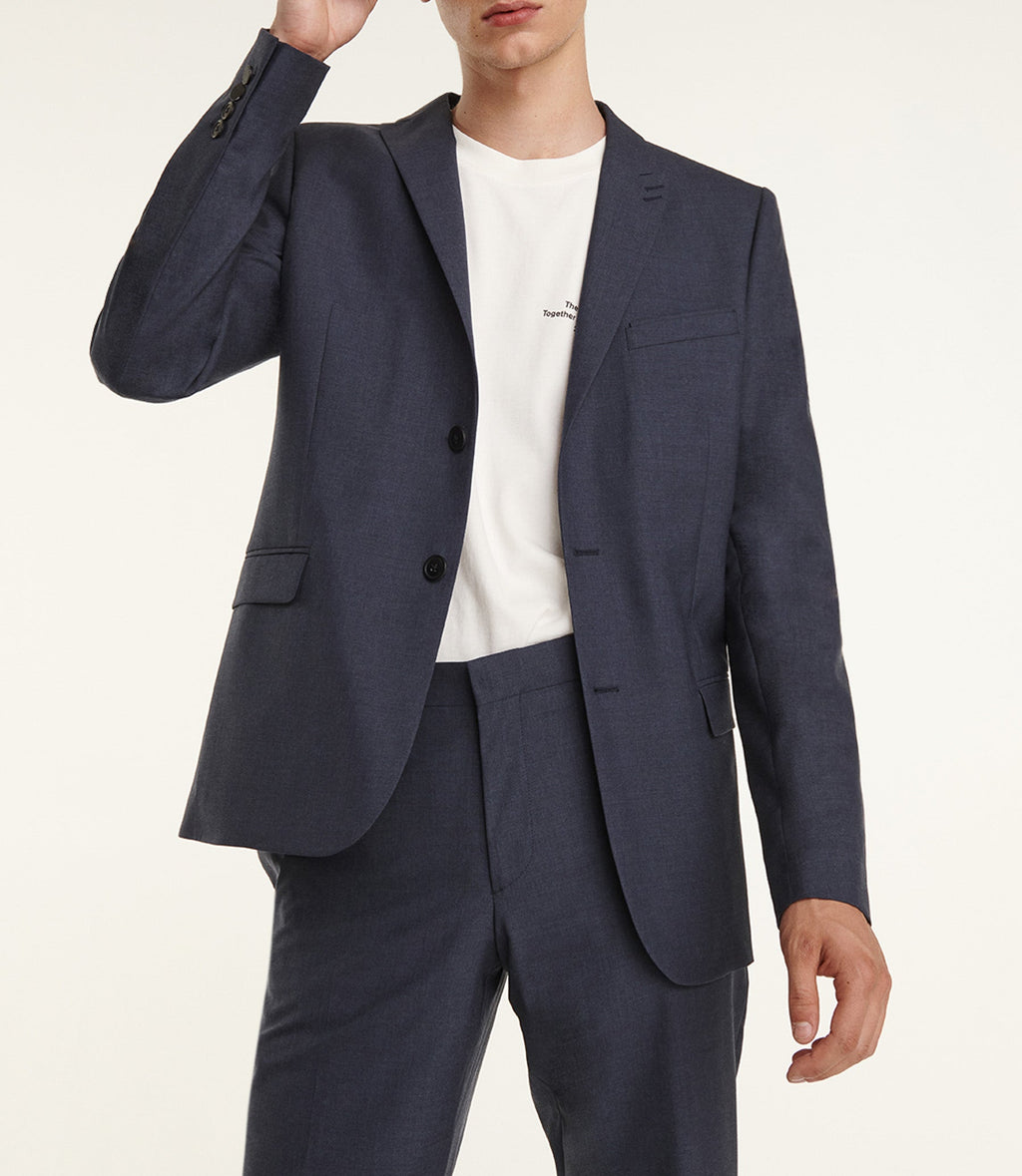 The Kooples - Slate Blue Slim Fit Wool Suit Jacket - Men