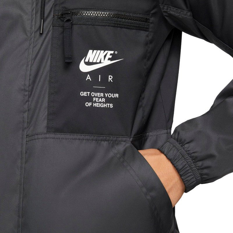 Chaqueta cortavientos con forro tejido Air - Negro