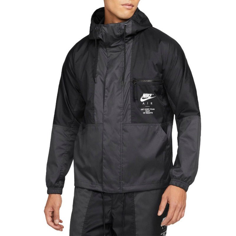 Chaqueta cortavientos con forro tejido Air - Negro
