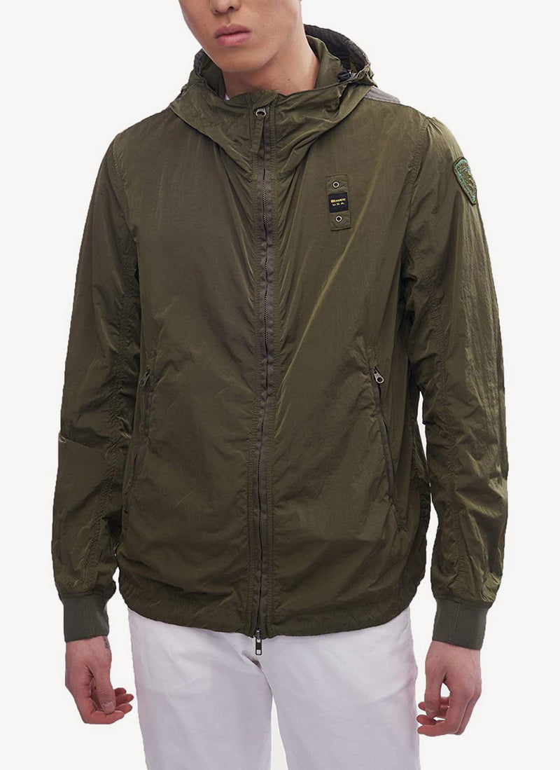 Blauer - Veste Courte A Capuche - Verde Pigna - Homme