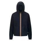 Chaqueta corta reversible K-Way Lily Velour Polar - Azul marino