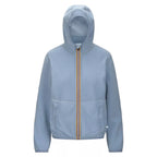 Chaqueta corta K-Way Lily Velour Polar Reversible - Azul celeste