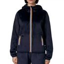K-Way Lily Reversible Fleece Short Jacket - Navy Blue
