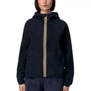 Veste Courte K-Way Lily Velour Polar Reversible - Bleu Marine