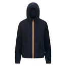 Veste Courte K-Way Lily Velour Polar Reversible - Bleu Marine
