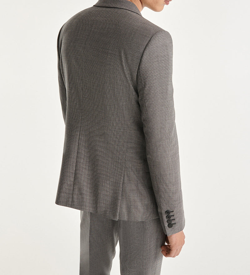 Chaqueta de traje gris ajustada - Hombre