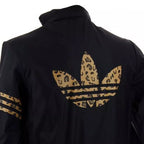 Chaqueta de chándal con estampado de leopardo cortavientos Adidas Originals - Negro