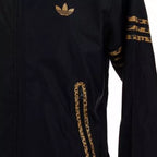 Chaqueta de chándal con estampado de leopardo cortavientos Adidas Originals - Negro