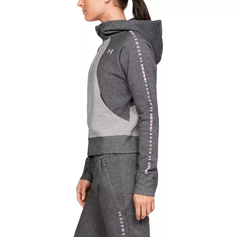 Veste De Survêtement Microthread Fleece Graphic Full Zip - Gris Foncé, Gris . - Femme