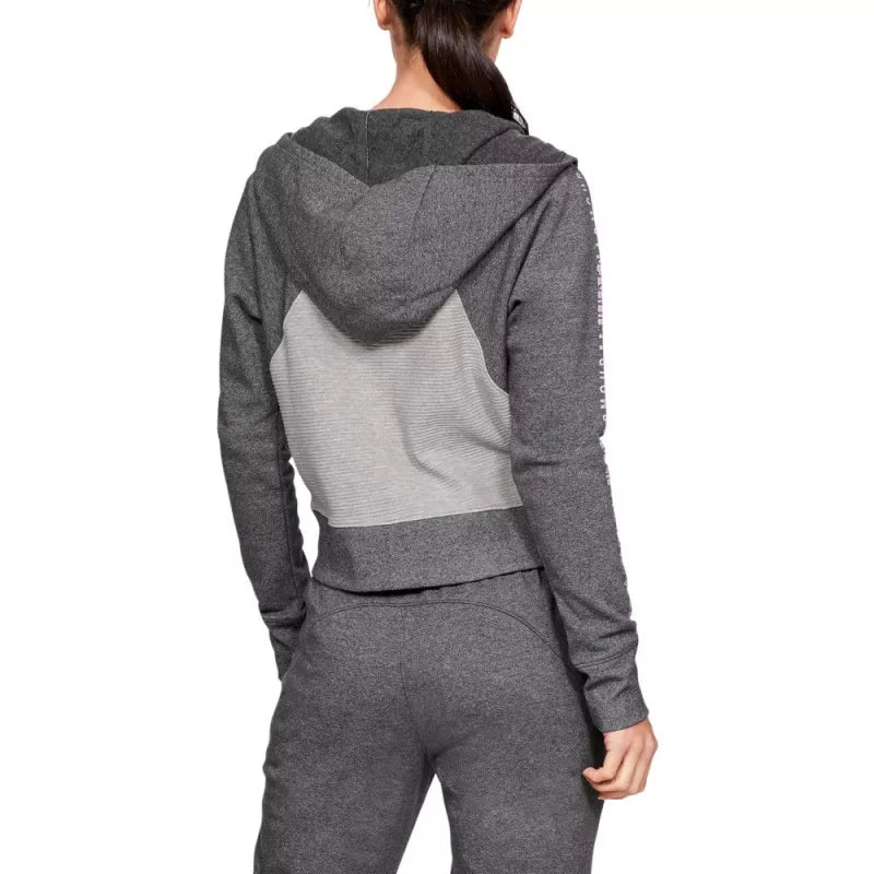 Veste De Survêtement Microthread Fleece Graphic Full Zip - Gris Foncé, Gris . - Femme
