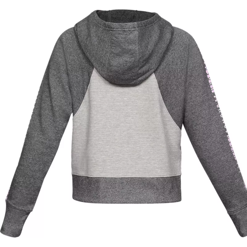 Veste De Survêtement Microthread Fleece Graphic Full Zip - Gris Foncé, Gris . - Femme