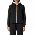 Chaqueta De Chándal K-Way Deline Peach Fleece - Negro