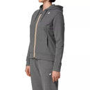 K-Way Deline Peach Fleece Track Jacket - Anthracite