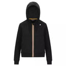 K-Way Deline Peach Fleece Track Jacket - Black