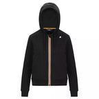 Chaqueta De Chándal K-Way Deline Peach Fleece - Negro