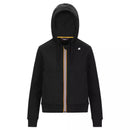 K-Way Deline Peach Fleece Track Jacket - Black