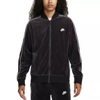 Veste De Survêtement Nike Nsw Club Velour - Noir/Blanc