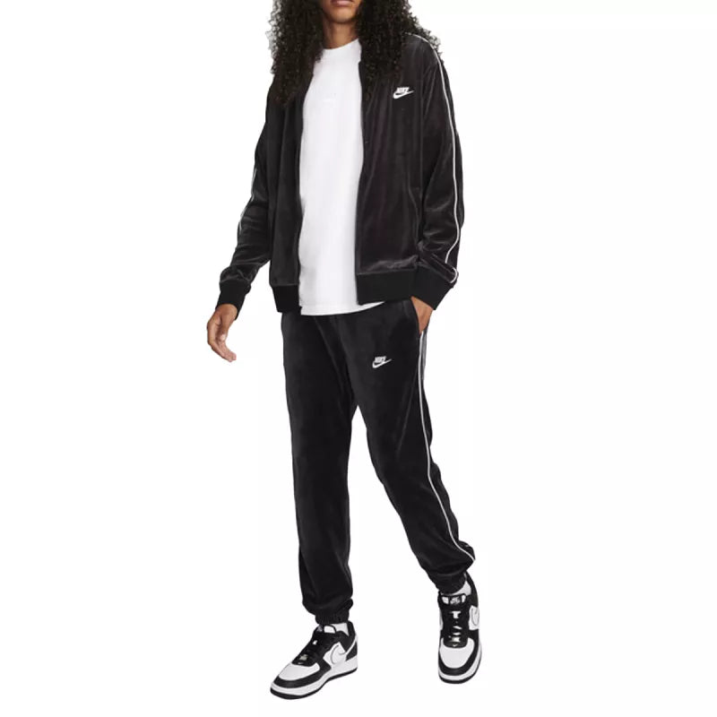 Veste De Survêtement Nike Nsw Club Velour - Noir/Blanc