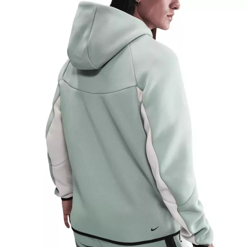 Veste De Survêtement Nike Tech Fleece Full Zip Hoodies - Verdeau / Blanc