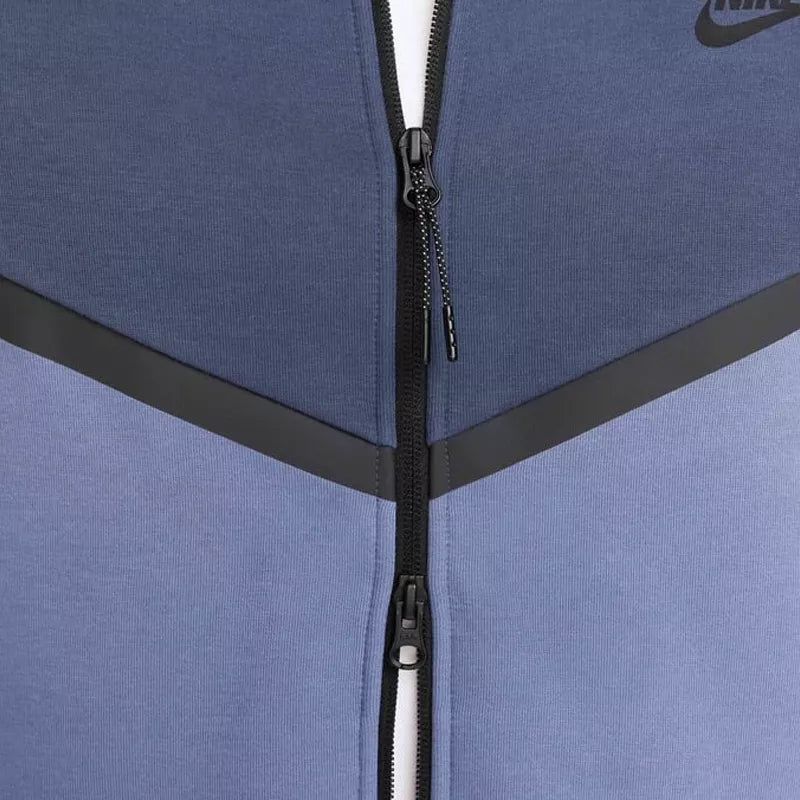 Veste De Survêtement Nike Tech Fleece Full Zip Hoodies - Bleu/ Bleu Marine