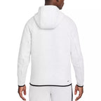 Nike Tech Fleece Full Zip Hoodie Track Jacket - Light Grey, Black