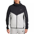 Nike Tech Fleece Full Zip Hoodie Track Jacket - Black and Grey