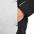 Nike Tech Fleece Full Zip Hoodie Track Jacket - Black and Grey