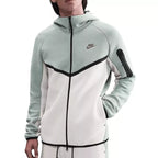 Veste De Survêtement Nike Tech Fleece Full Zip Hoodies - Verdeau / Blanc